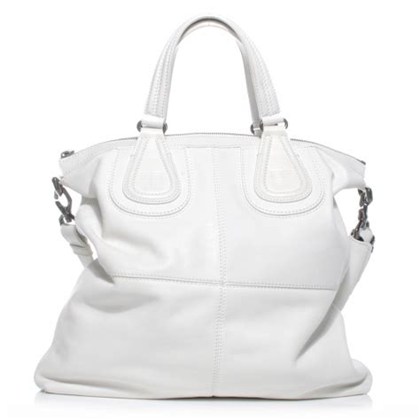 GIVENCHY Leather North South Nightingale White